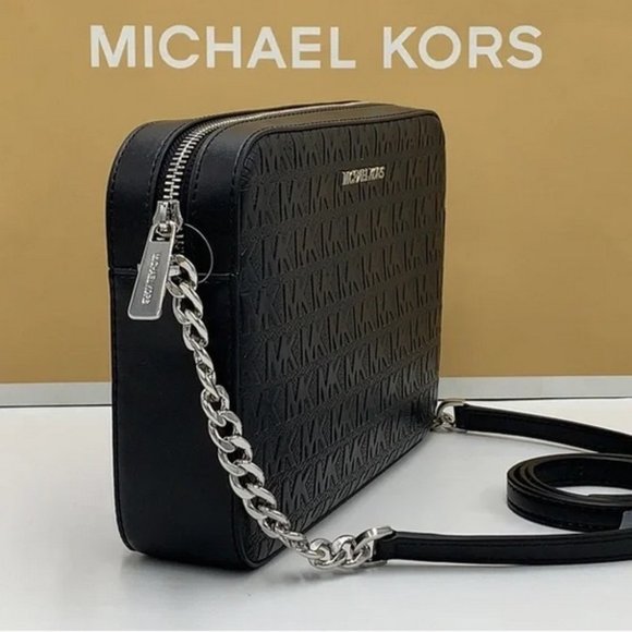 MICHAEL KORS LARGE EAST WEST CROSSBODY BLACK - Picture 5 of 16